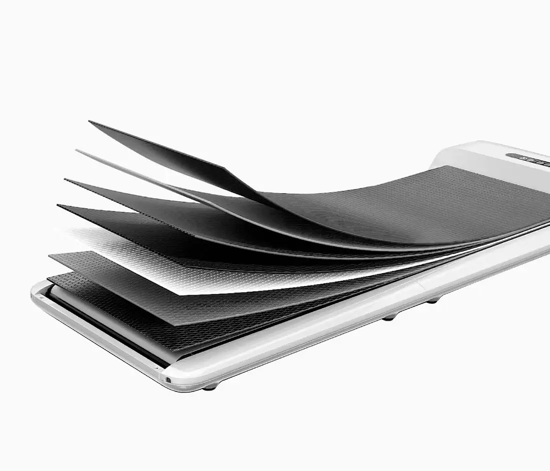 Estrutura de 8 camadas da Esteira Portátil Dobrável Compacta Slim