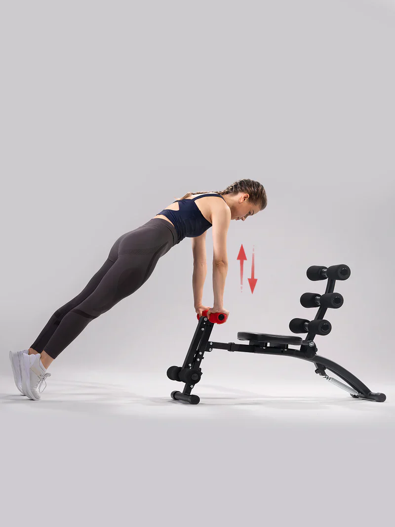 Exercício de flexão no banco