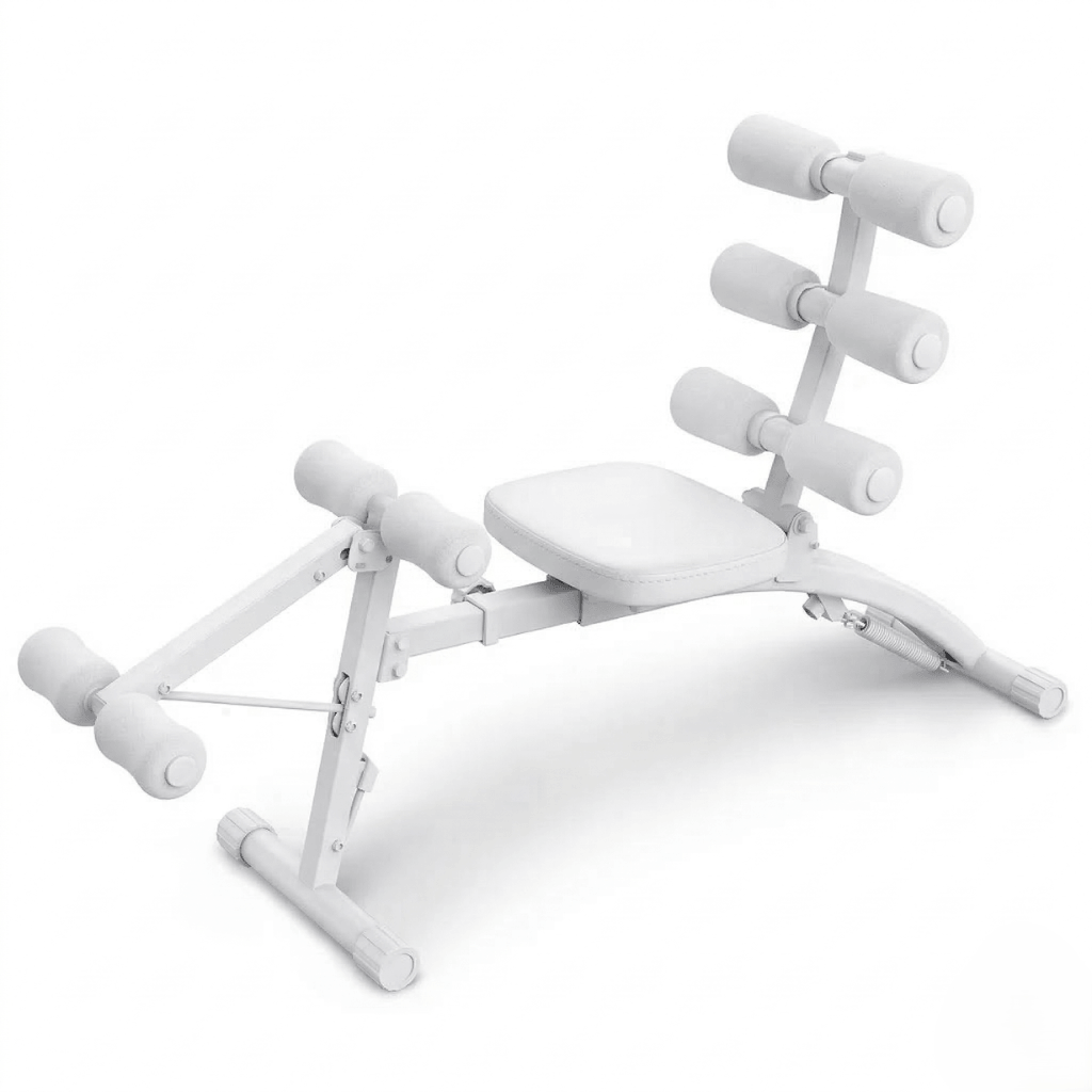 Banco Abdominal Compacto 4 em 1 para Core, Pernas e Cardio - Preto Vermelho - Imagem 12